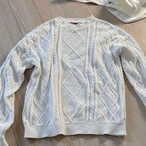 BNWOT Edikted Cozy Cable Knit Sweater - White